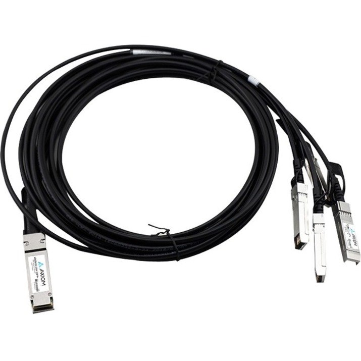 Axiom 40GBASE-CR4 QSFP+ to 4 10GBASE-CU SFP+ Passive DAC Dell Compatible 5m