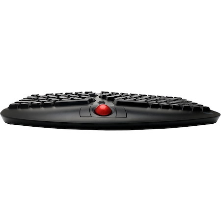 Adesso Tru-Form WKB-3150UB Keyboard - Wireless Connectivity - USB 2.0 Interface - Trackball - English (US) - Black