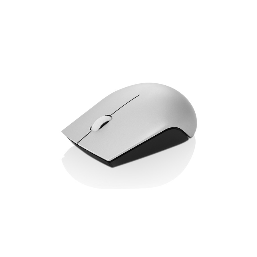 Lenovo 520 Mouse - Radio Frequency - USB - Optical - 3 Button(s) - Platinum