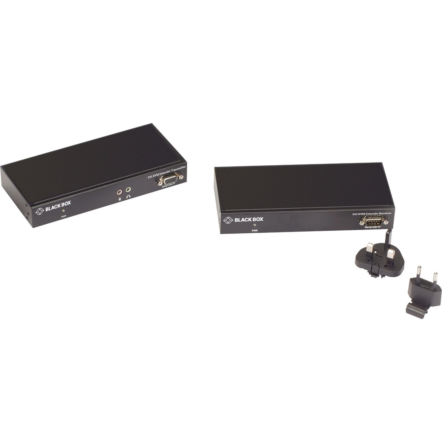 Black Box LC100 Series KVM Extender - DVI, Transmitter and Receiver, Fiber