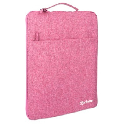 Manhattan Seattle Carrying Case (Sleeve) for 15.6" Apple Ultrabook, Notebook, MacBook, Charger, Headphone, Cable - Pink