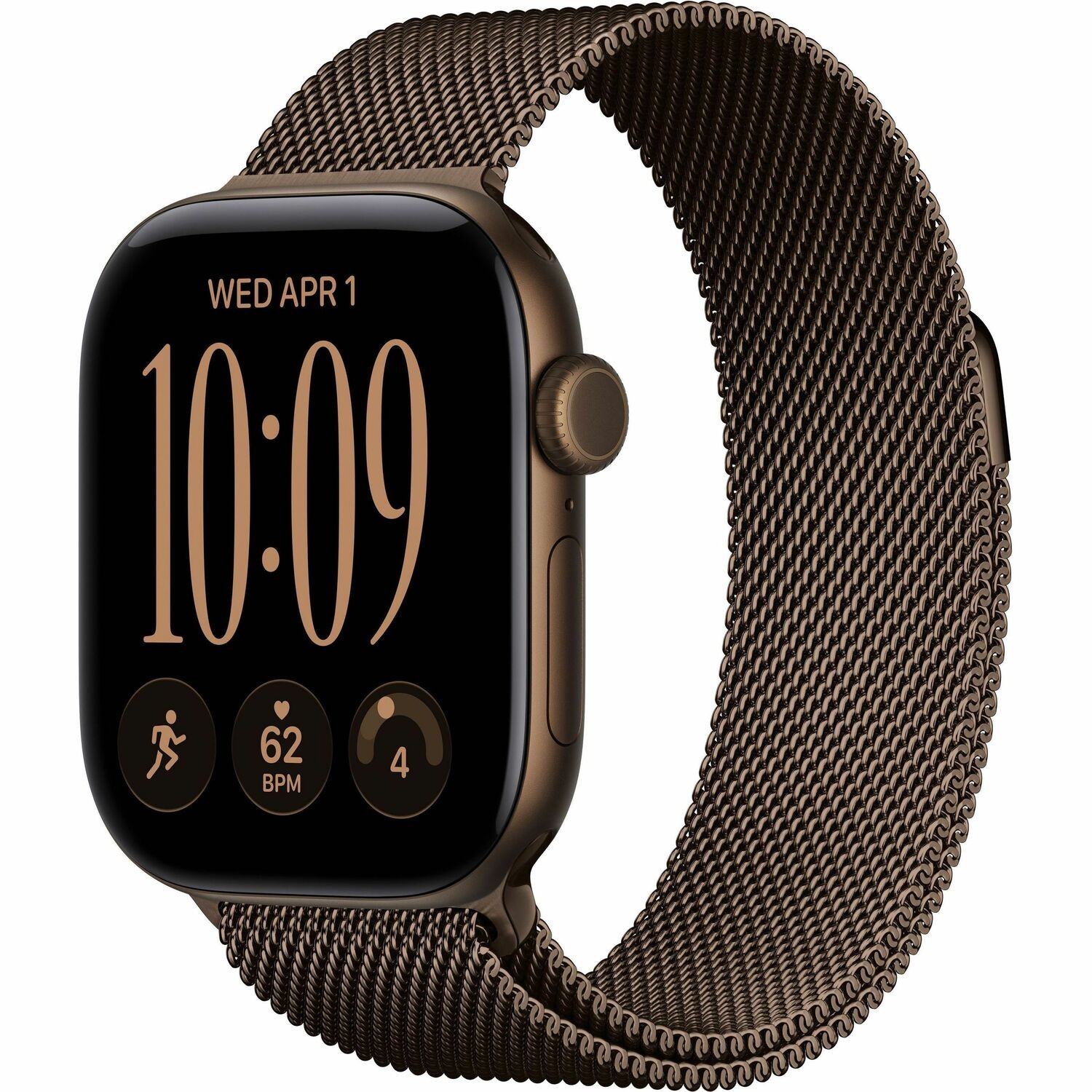 Apple Watch Series 12 Smart Watch - 42 mm Case Height - 37 mm Case Width - Dark Bronze Case Color - Dark Bronze Band Color - Aluminium Case Material - Wireless LAN