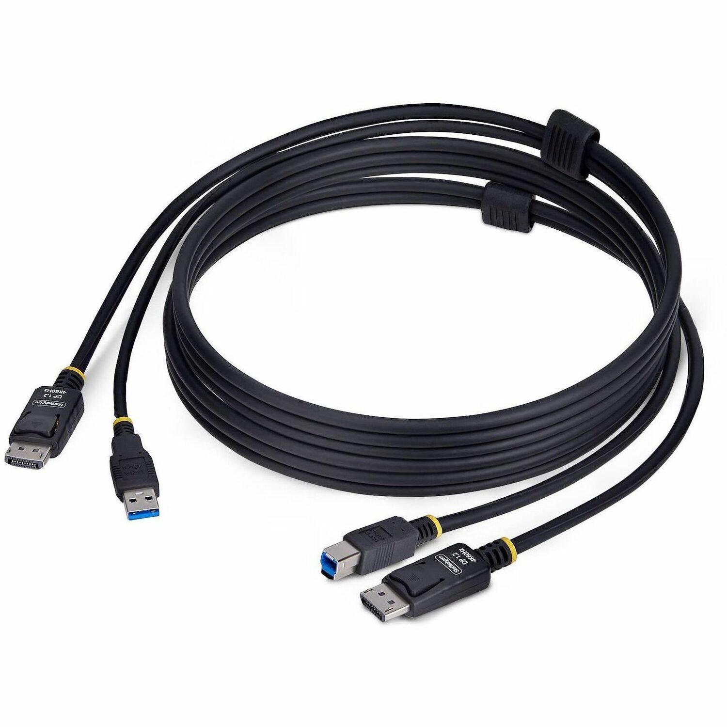 StarTech.com 6ft (1.8m) DisplayPort and USB 5Gbps KVM Cable, Up to 4K 60Hz, DP and USB Combo Cable for KVM Switch