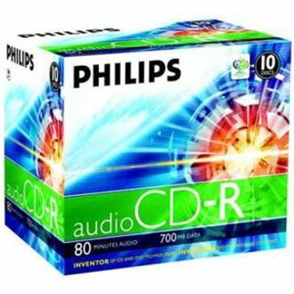 Philips CR7A0NJ10/00 CD Recordable Media - CD-R - 700 MB - 10