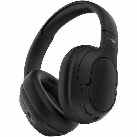 Belkin SoundForm Isolate Wired/Wireless Over-the-ear, Over-the-head Stereo Headset - Black