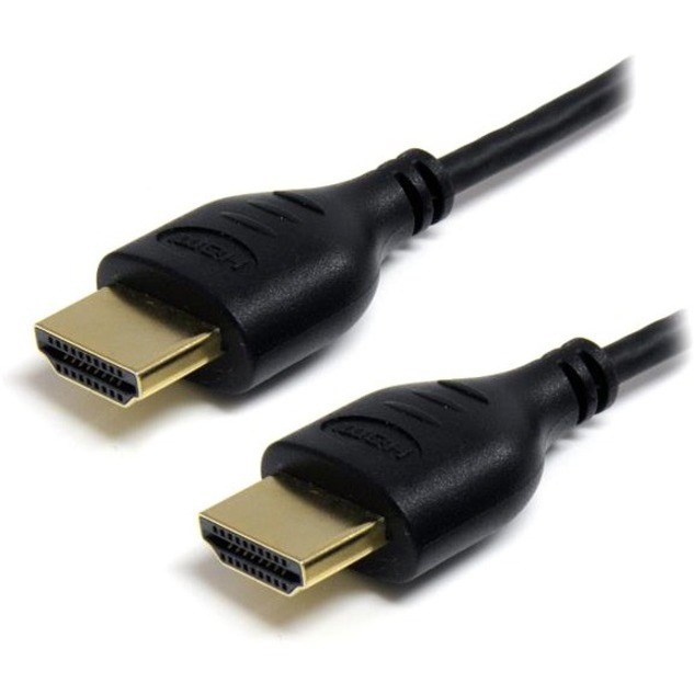 StarTech.com 3ft Slim HDMI Cable, 4K High Speed HDMI Cable with Ethernet, 4K 30Hz UHD HDMI Cord 36AWG, 4K HDMI 1.4 Video/Display Cable