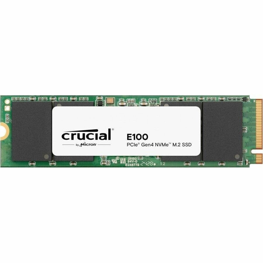 Crucial E100 2 TB Solid State Drive - M.2 2280 Internal - PCI Express NVMe (PCI Express NVMe 4.0 x4)