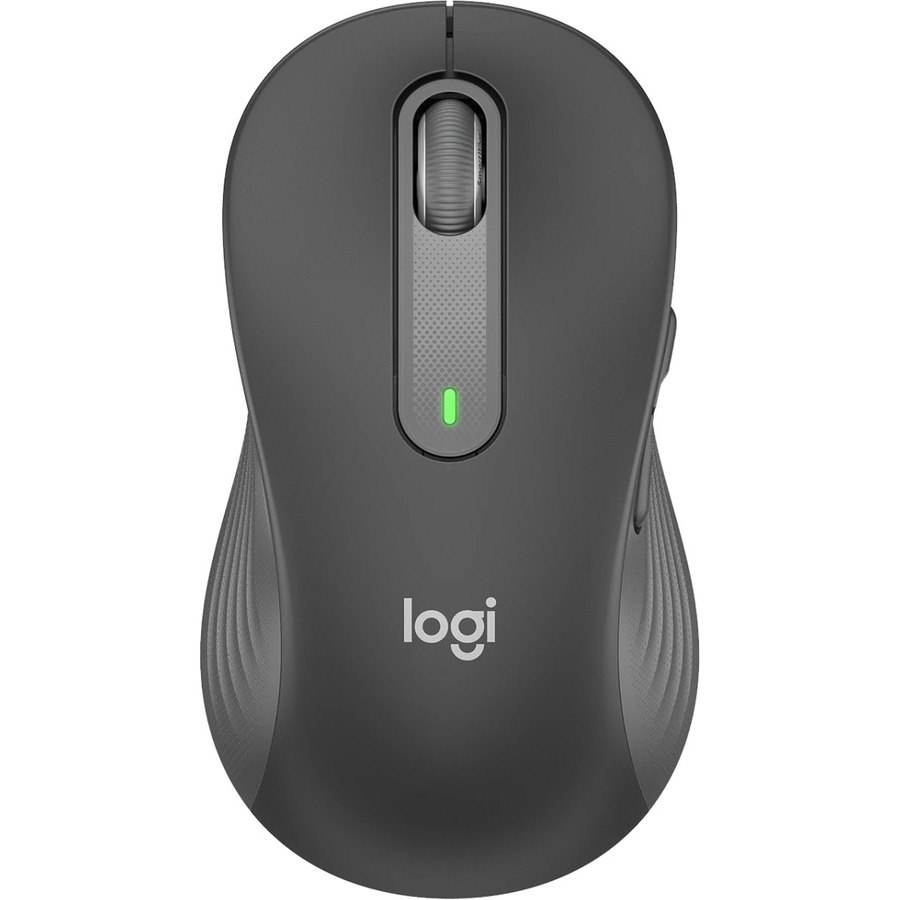 Logitech Signature M650 L Mouse - Bluetooth/Radio Frequency - USB - Optical - 5 Button(s) - 5 Programmable Button(s) - Graphite