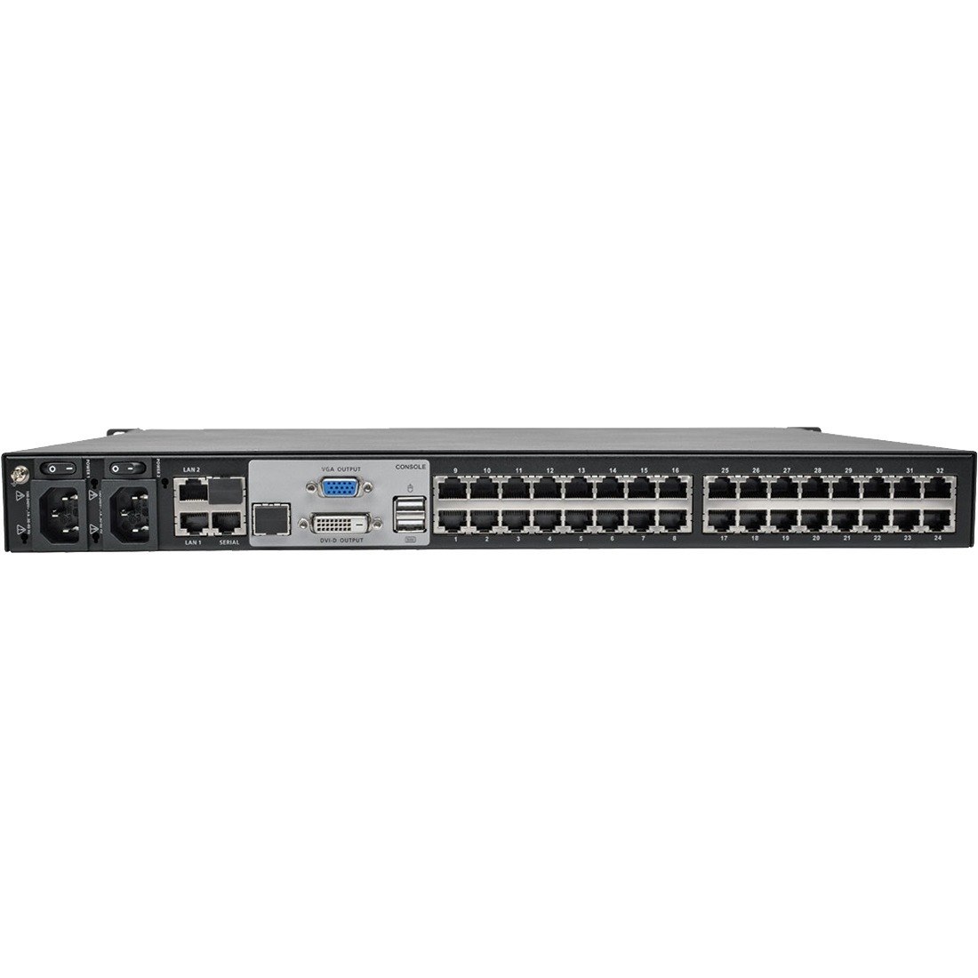 Eaton Tripp Lite Series NetDirector 32-Port Cat5 KVM over IP Switch - Virtual Media, 4 Remote + 1 Local User, 1U Rack-Mount, TAA