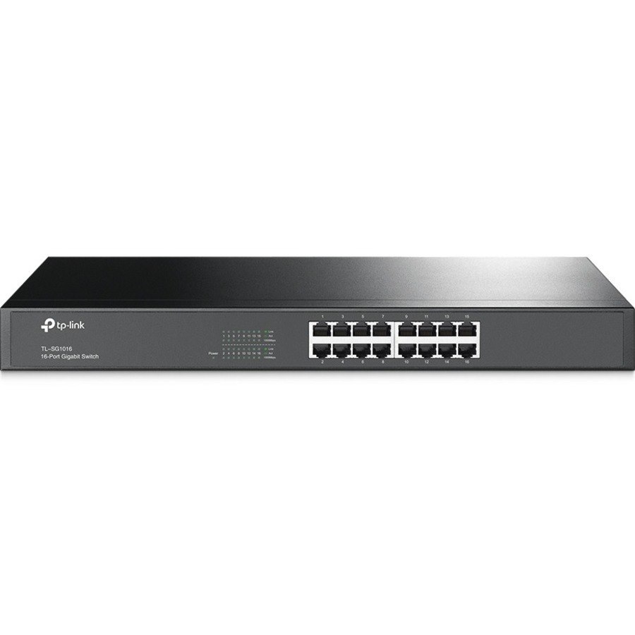 TP-Link TL-SG1016 16 Poorten Ethernetswitch - Gigabit Ethernet - 10/100/1000Base-T