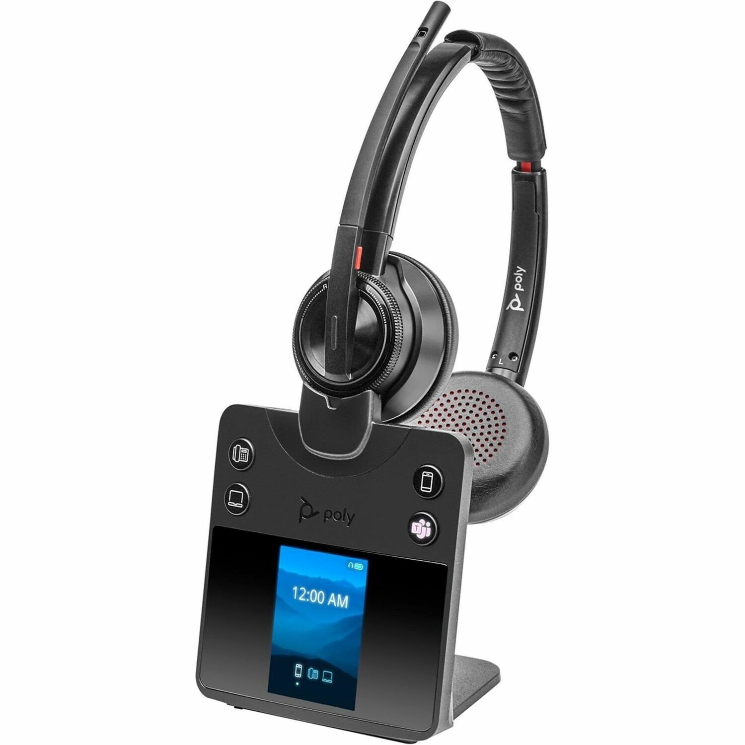 Poly Savi 8400 Office 8420 Wireless On-ear, Over-the-head Stereo Headset - Black