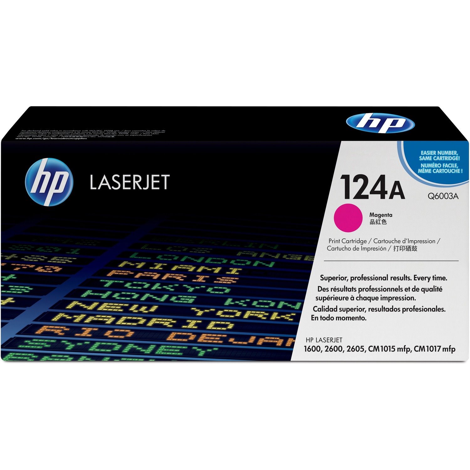 HP 124A Original Standard Yield Laser Toner Cartridge - Magenta - 1 Each