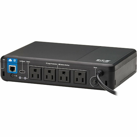 Eaton Tripp Lite Series 600VA 300W 120V Standby Cloud-Connected UPS with Remote Monitoring - 4 NEMA 5-15R Outlets (Surge + Battery Backup), 5-15P Plug, Desktop