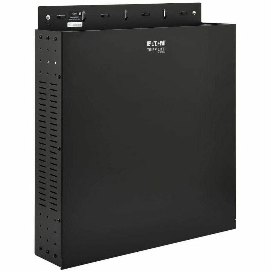 Eaton Tripp Lite Series SmartRack 2U Low-Profile Vertical-Mount Vented Wall-Mount Mini Rack Enclosure, Black