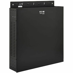 Eaton Tripp Lite Series SmartRack 2U Low-Profile Vertical-Mount Vented Wall-Mount Mini Rack Enclosure, Black