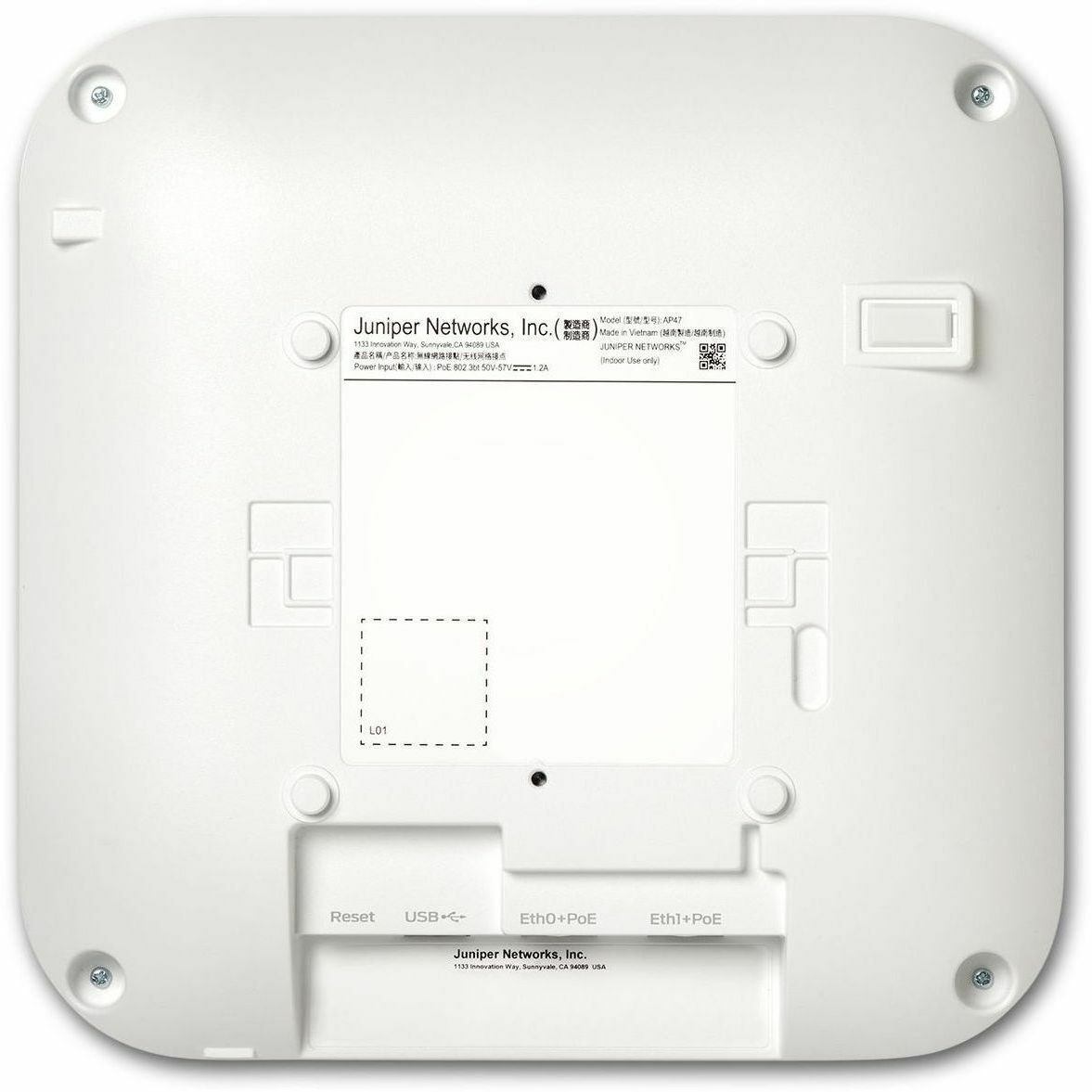 Mist AP47 Tri Band Wi-Fi 7 IEEE 802.11 a/b/g/n/ac/ax/be 28.80 Gbit/s Wireless Access Point - Indoor