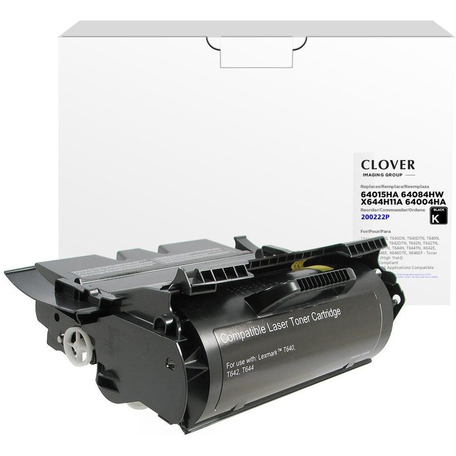 Clover Imaging Remanufactured High Yield Toner Cartridge for Lexmark T640/T642/T644/X642/X644/X646