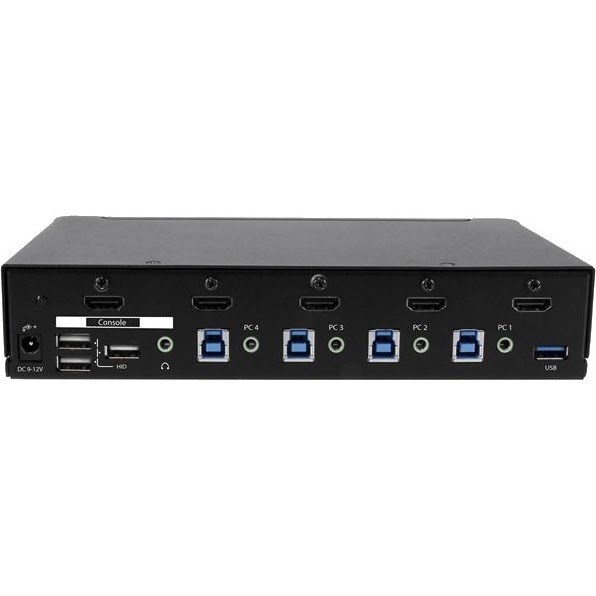 StarTech.com 4 Port HDMI KVM - HDMI KVM Switch - 1080p - USB 3.0 & Audio Support - KVM Video Switch (SV431HDU3A2)