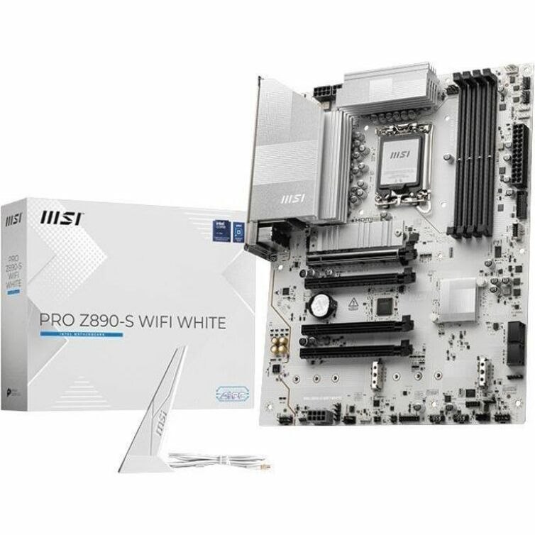 MSI Z890-S WIFI WHITE Gaming Desktop Motherboard - Intel Z890 Chipset - Socket LGA-1851 - ATX