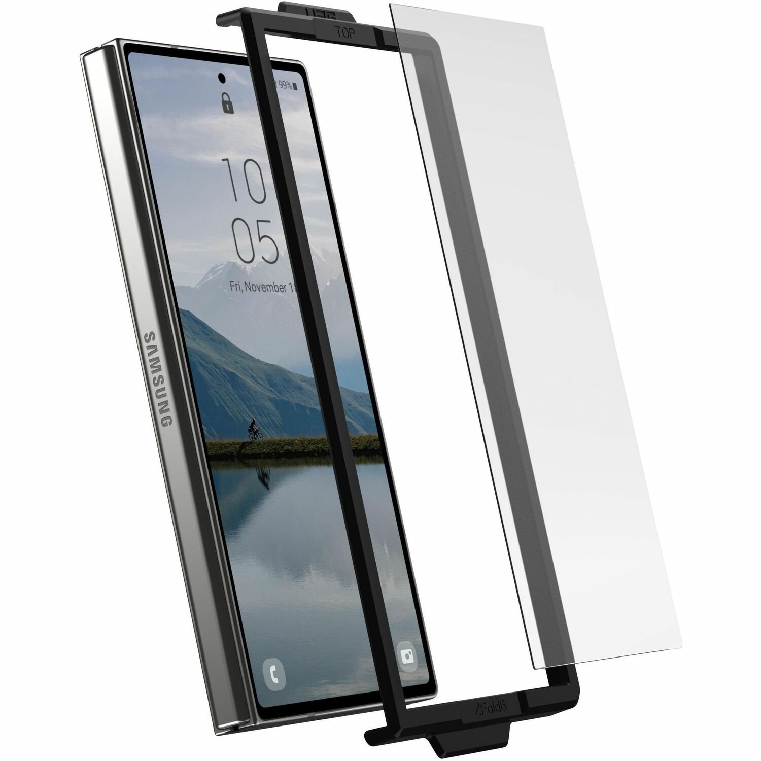 Urban Armor Gear Glass Tempered Glass Screen Protector for Samsung Galaxy Z Fold6 - Clear