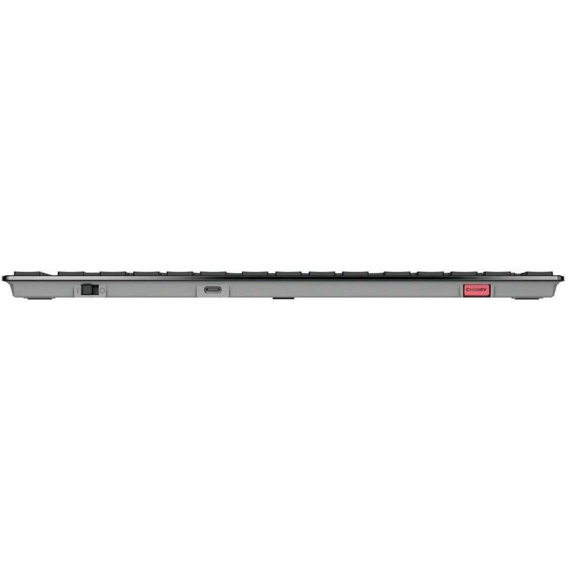CHERRY MXU-270 Keyboard - Wired/Wireless Connectivity - USB 2.0 Type A Interface - RGB LED - English (US) - Black