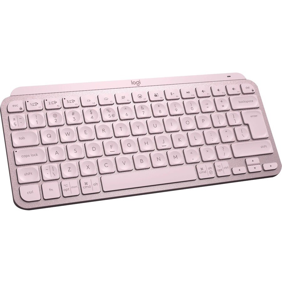 Logitech MX Keys Mini Keyboard - Wireless Connectivity - LED - English (US) - QWERTY Layout - Rose