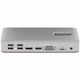 StarTech.com Dual-Monitor USB-C Docking Station, DisplayPort & HDMI/VGA Multi Monitor Dock up to 4K 60Hz, USB-C Dock, 7x USB Hub, 85W PD