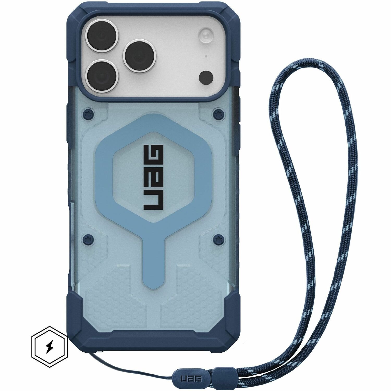 Urban Armor Gear Pathfinder Draagtas/-koffer Apple iPhone 17 Pro Max Smartphone - Active blauw