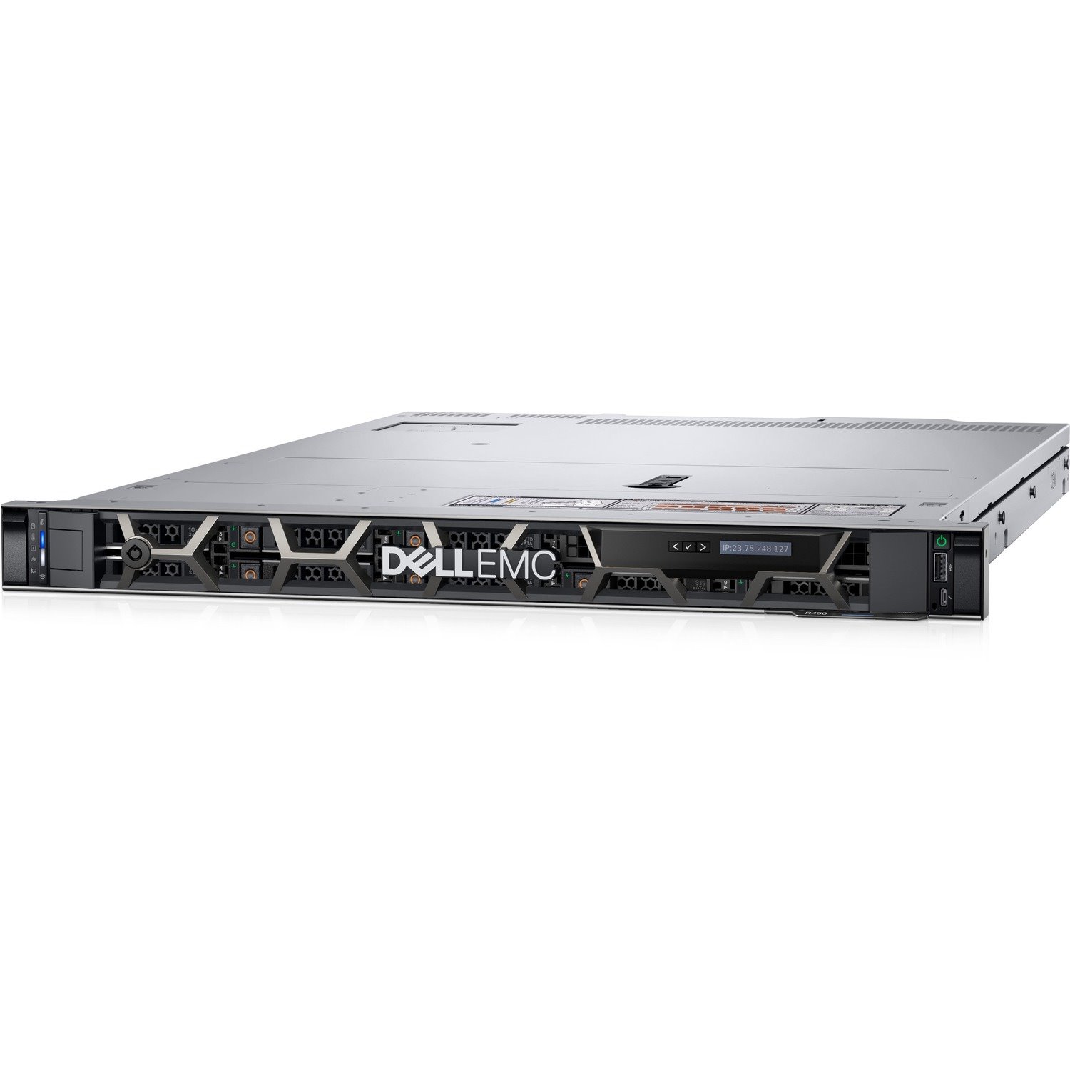 Dell PowerEdge R450 1U Rack-mountable Server - 1 Xeon Silver 4310 2.10 GHz - 16 GB RAM - 480 GB SSD - (1 x 480GB) SSD Configuration - Serial ATA, Serial Attached SCSI (SAS) Controller