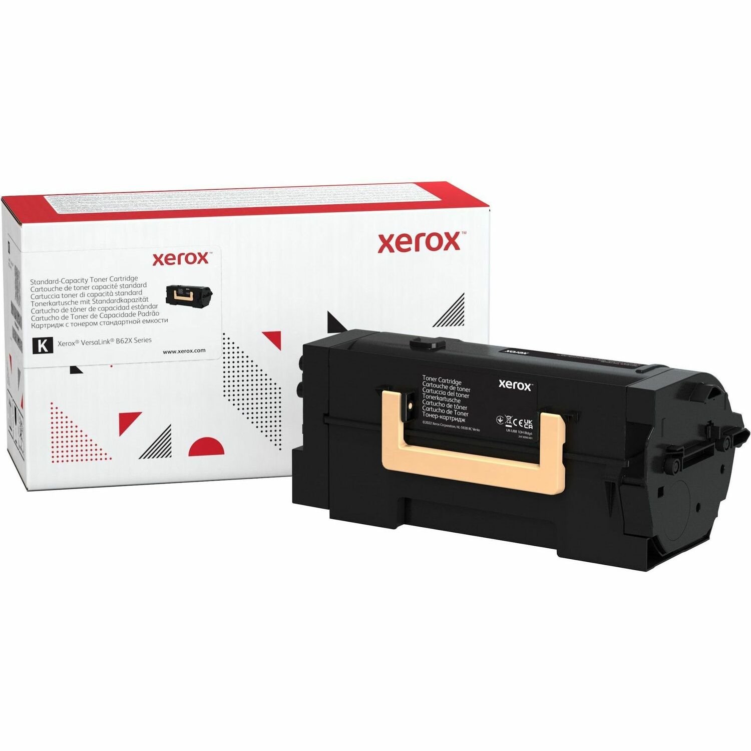 Xerox Genuine Xerox&reg; VersaLink&reg; B620 Printer, B625 Multifunction Printer Black Standard capacity Toner Cartridge (10000 Pages) - 006R04668
