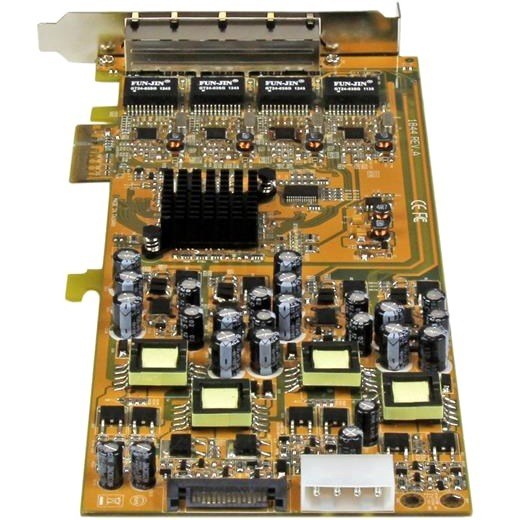 StarTech.com 4 Port Gigabit Power over Ethernet PCIe Network Card - PSE / PoE PCI Express NIC