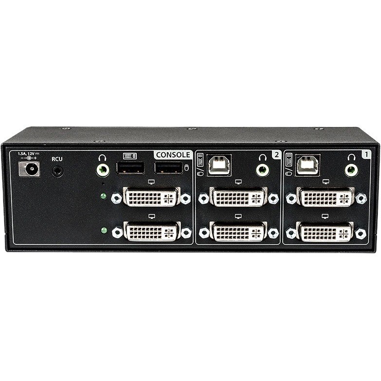 Vertiv Cybex SC900 Secure Desktop KVM Switch |2 Port Dual-Head | DVI-I |TAA