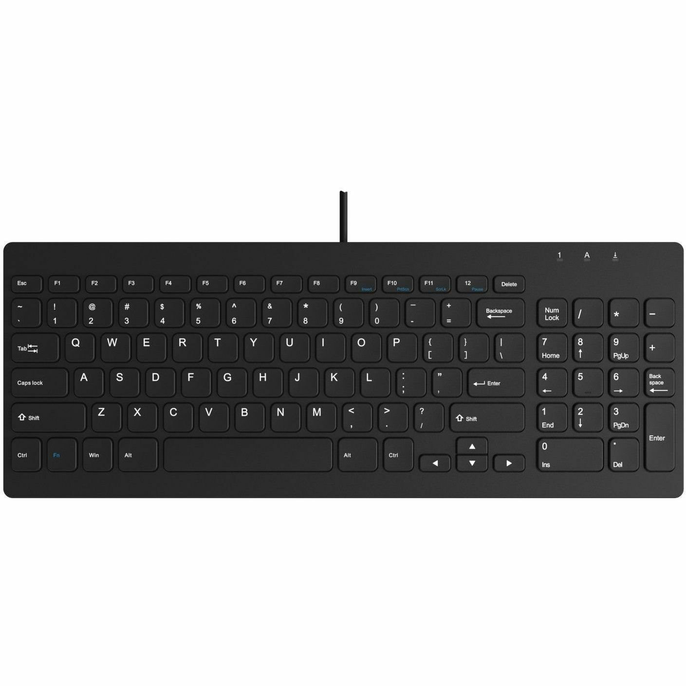 TG3 Electronics TG3 96 Key Low Profile Usb White Backlit