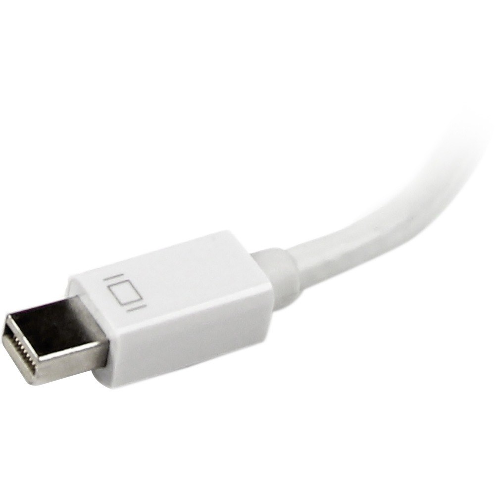 StarTech.com Travel A/V Adapter: 3-in-1 Mini DisplayPort to VGA DVI or HDMI Converter - White