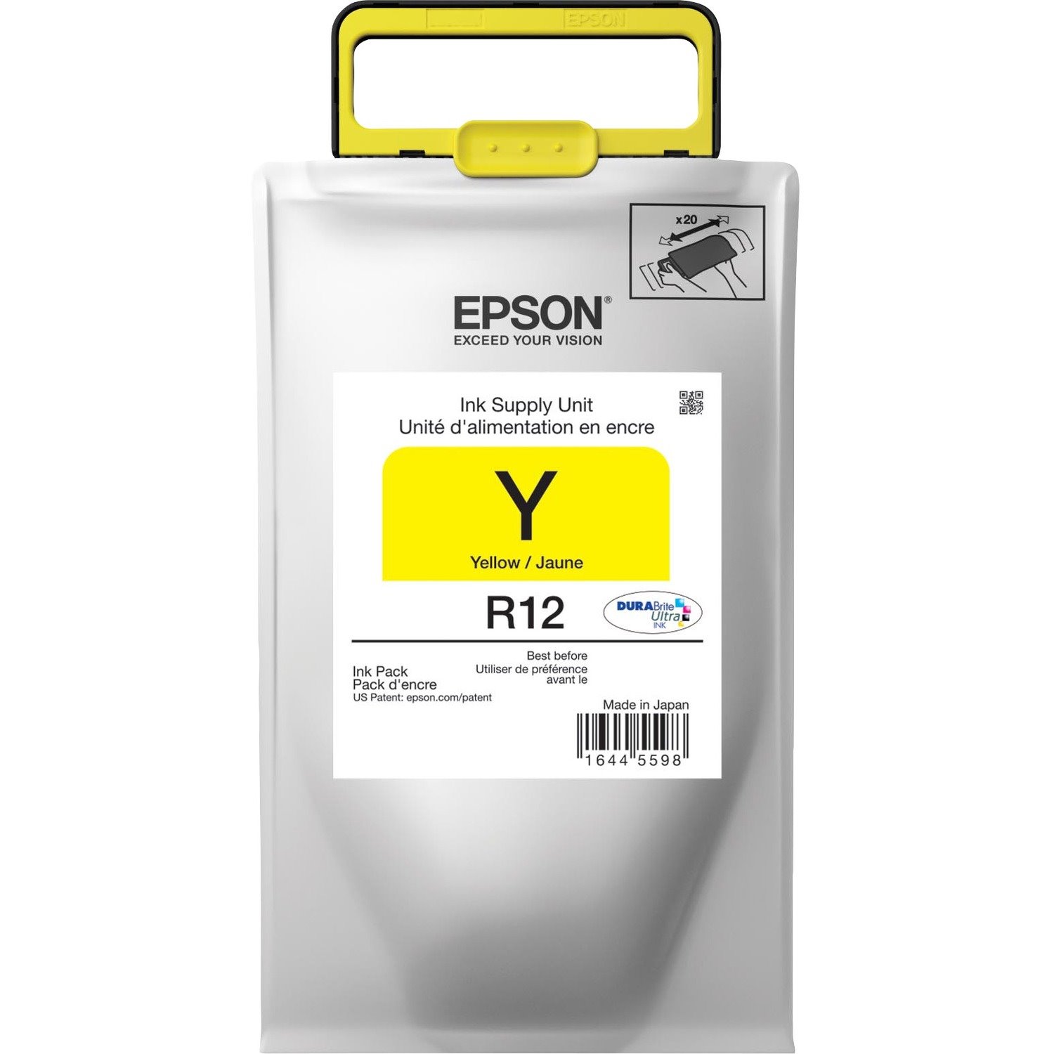 Epson DURABrite Ultra Original Standard Yield Inkjet Ink Cartridge - Yellow - 1 / Pack