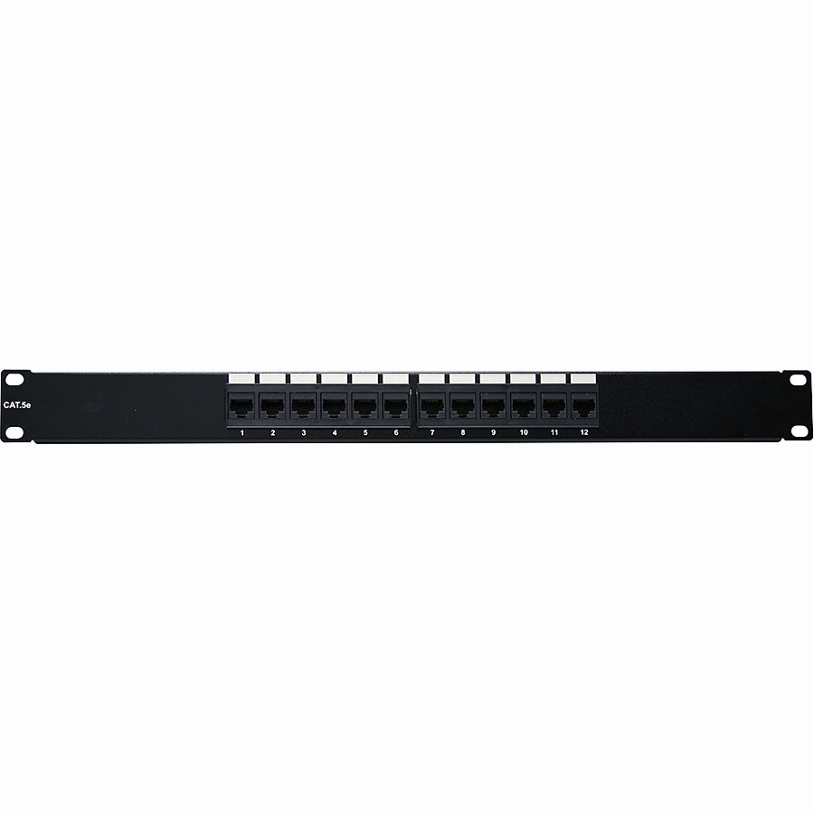 4XEM 12 Port CAT5E Rackmount Patch Panel