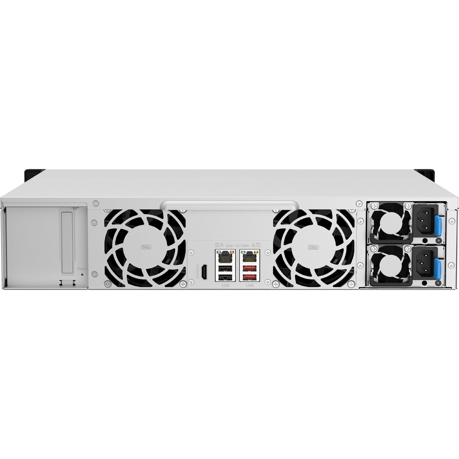 QNAP TS-1264U-RP-8G 12 x Total Bays SAN/NAS Storage System - 4 GB Flash Memory Capacity - Intel Celeron N5095 Quad-core (4 Core) 2 GHz - 8 GB RAM - 2U Rack-mountable