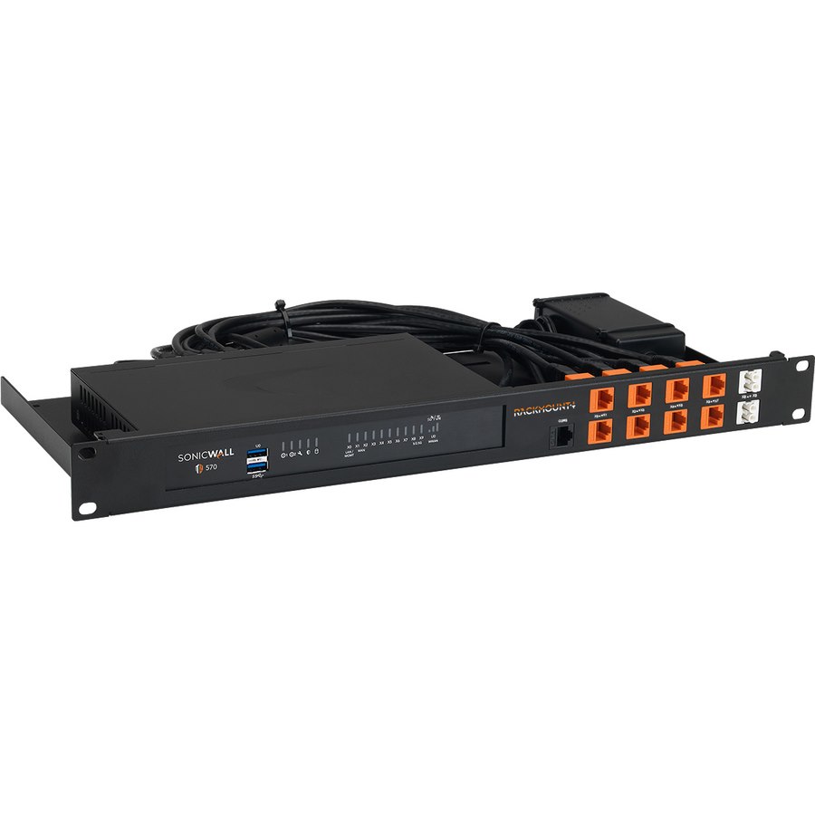 RACKMOUNT.IT SW-Rack RM-SW-T9 1U Rack-mountable Rack Shelf for Networking, Firewall - 482.60 mm Rack Width - Jet Black