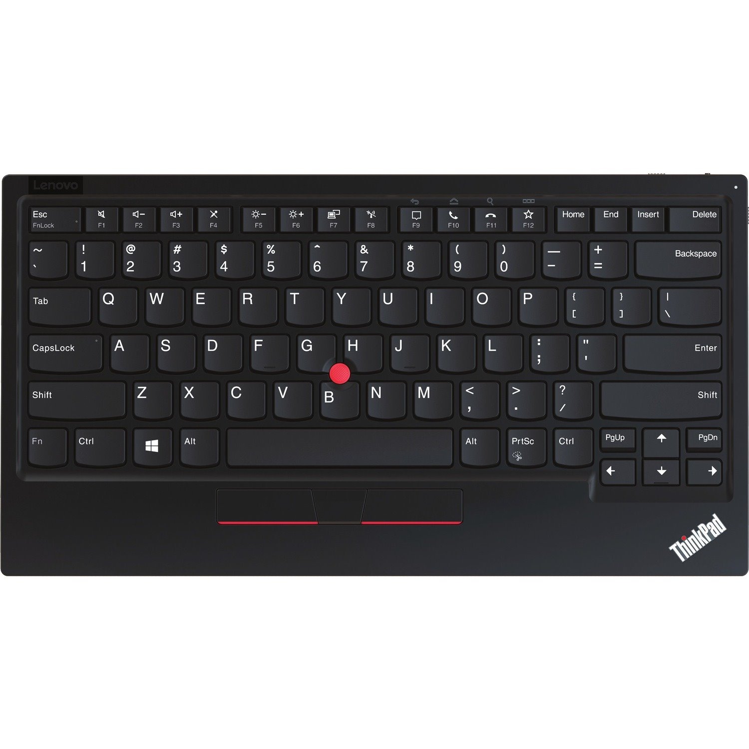 Lenovo ThinkPad Keyboard - Wireless Connectivity - Trackpoint - English (UK) - Pure Black