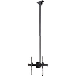 StarTech.com TV Ceiling Mount, Full-Motion Hanging Single Screen Vesa Mount for 32"-75" TVs / Displays - Height Adjustable Telescopic Pole