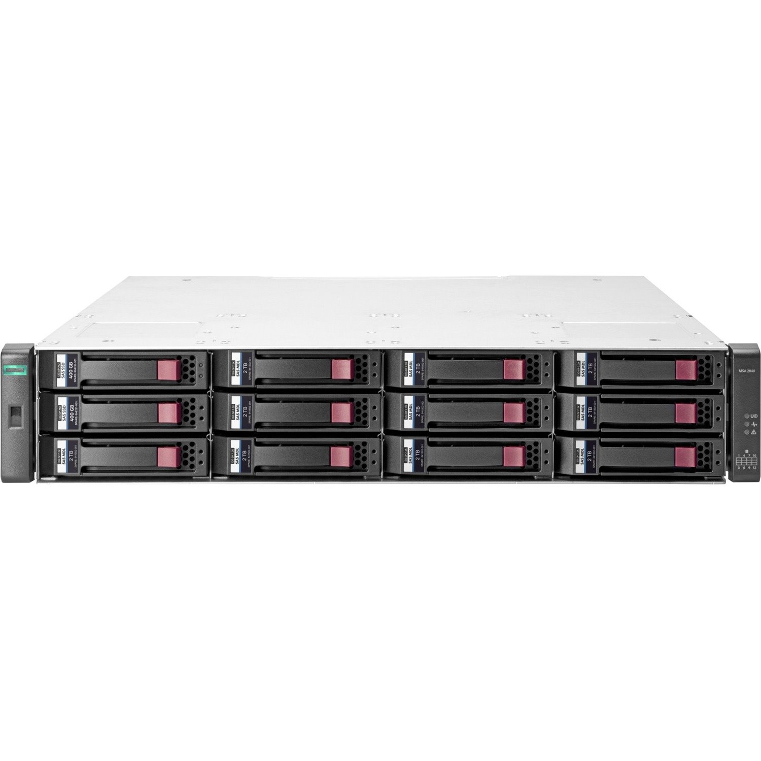HPE 2042 12 x Total Bays DAS Storage System - 2U Rack-mountable