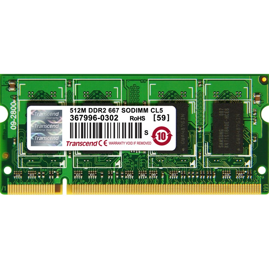 Transcend 512MB DDR2 SDRAM Memory Module