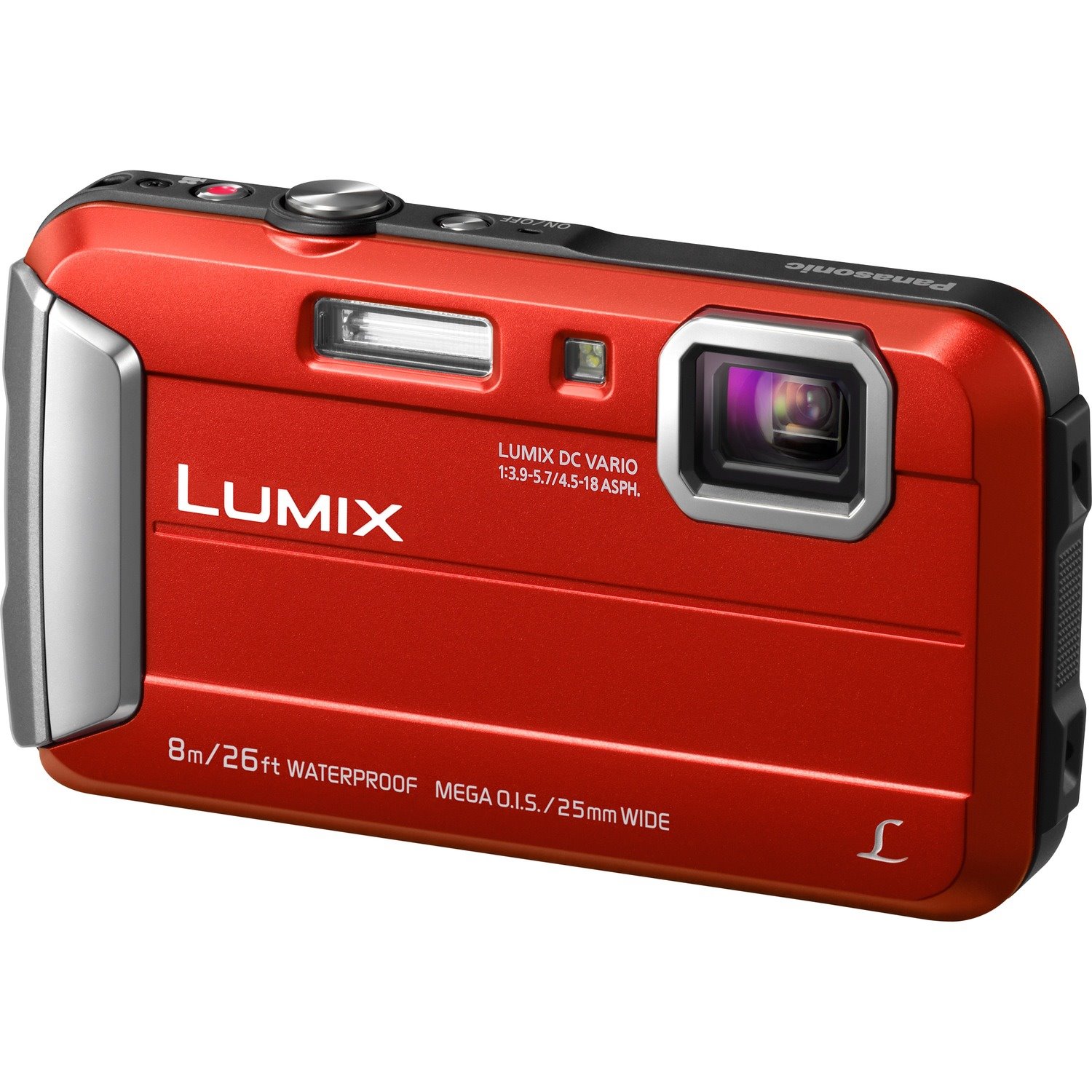 Panasonic Lumix DMC-FT30 16.1 Megapixel Compact Camera - Red