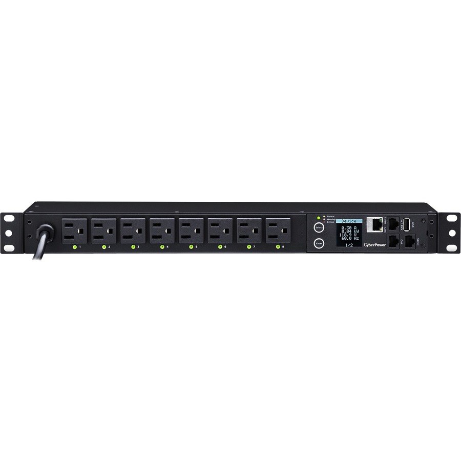 CyberPower PDU41001 Single Phase 100 - 120 VAC 15A Switched PDU