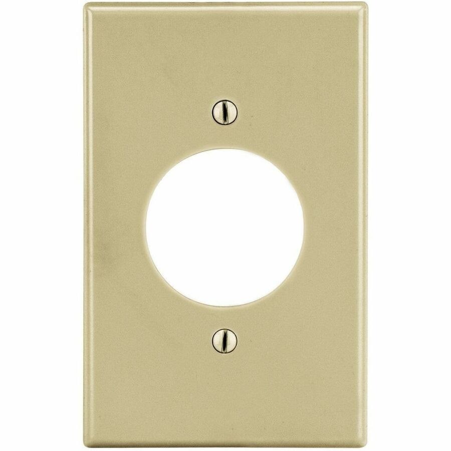 Bryant Wallplate, 1-Gang, 1.60" Opening, Ivory