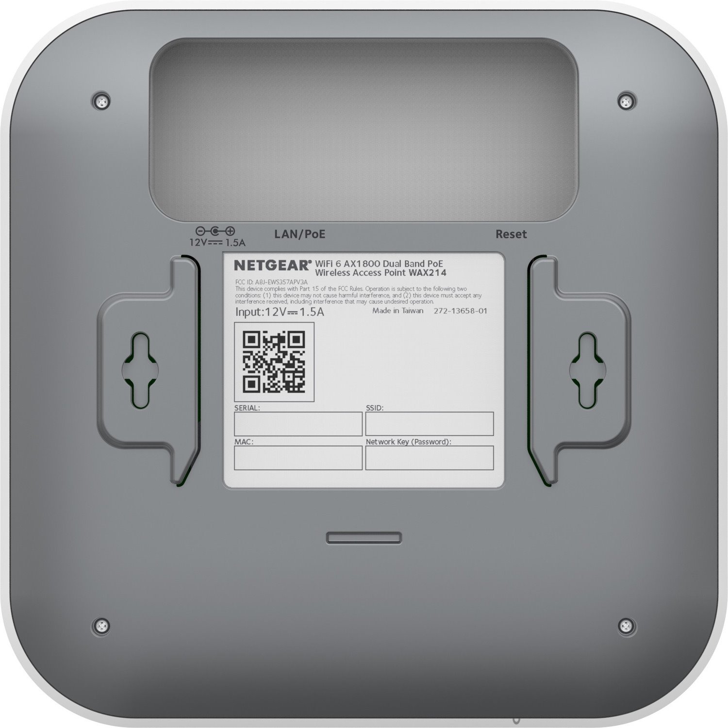 Netgear WAX214 Dual Band IEEE 802.11 a/b/g/n/ac/ax/e 1.76 Gbit/s Wireless Access Point - Indoor