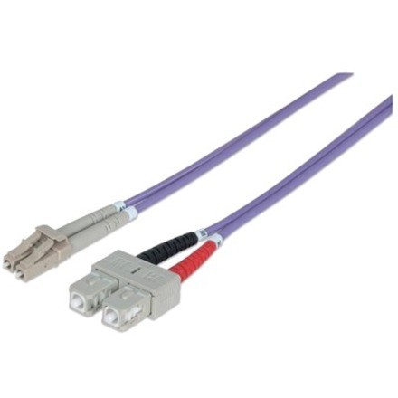Intellinet 751049 InfiniBand En Glasvezelkabel 1 M LC SC Violet ** New Retail **