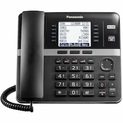Panasonic KX-TGW420 DECT 6.0 1.90 GHz Corded/Cordless Phone - Desktop - Black