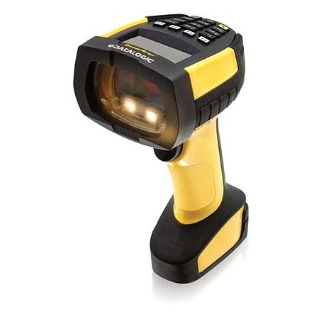 Datalogic PowerScan PM9600 Industrial, Warehouse, Logistics, Inventory Handheld Barcode Scanner Kit - Wireless Connectivity - Black, Yellow