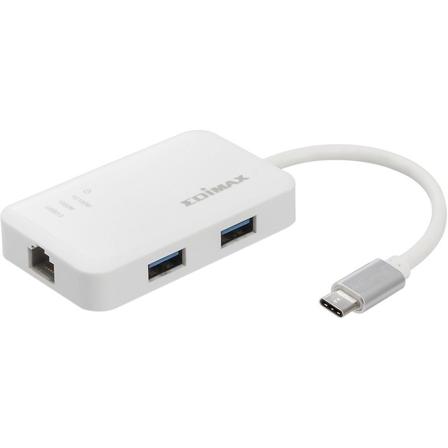 Edimax USB/Ethernet Combo Hub - USB Type C - External